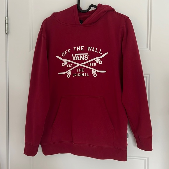 Vans dark red Hoodie youth Large - Picture 1 of 3